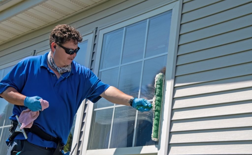 Crystal clear windows after professional cleaning